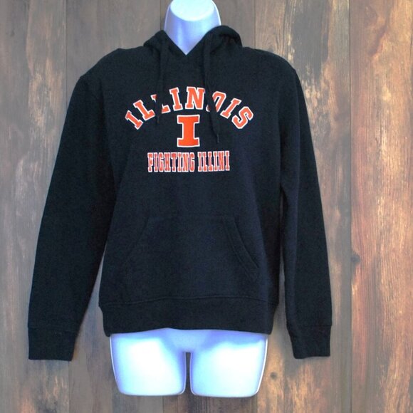 Stadium Athletics Men's Navy/Orange Fighting Illini Illinois Hoodie M - Picture 1 of 5